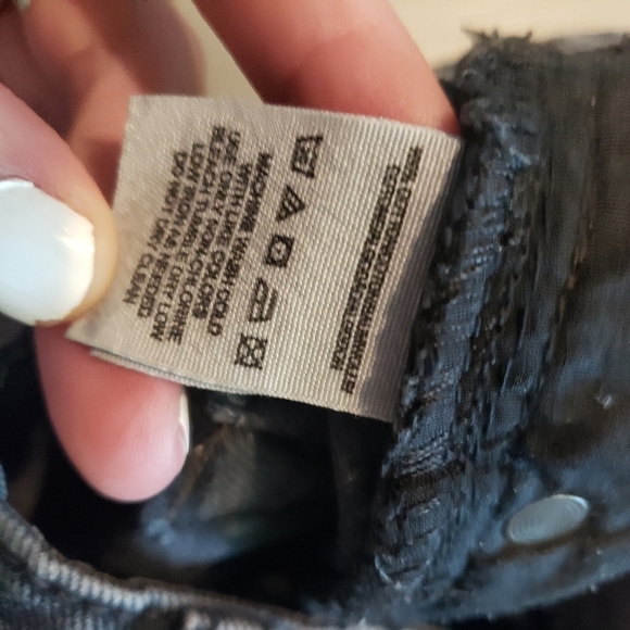 Free People High Waisted Black Shorts Shorty 24 - Picture 4 of 4